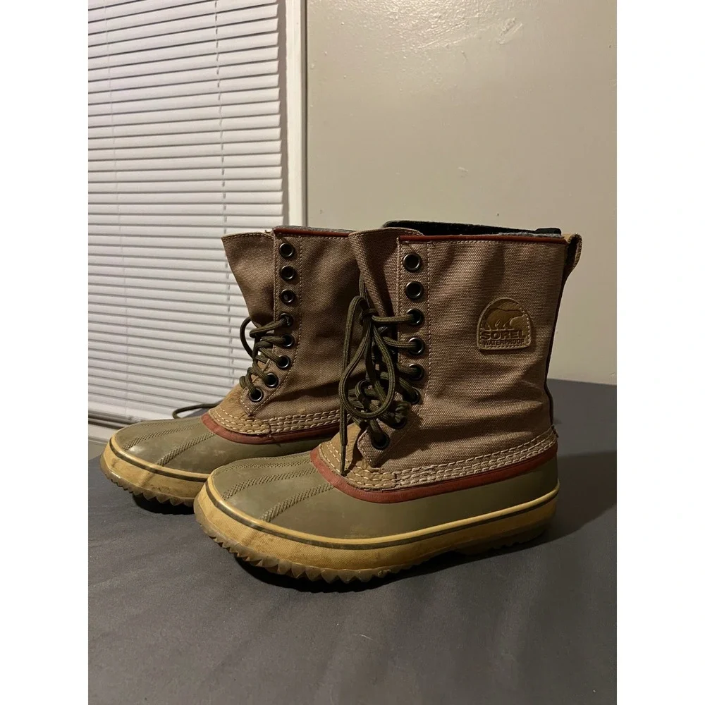 Sorel 1964 Premium T Men's Canvas Waterproof Winter Duck Boots Brown 7